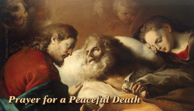 St. Joseph Prayer For a Peaceful Death Holy Card 